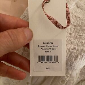 Loveshack Fancy Deanne Halter Dress, new with tags